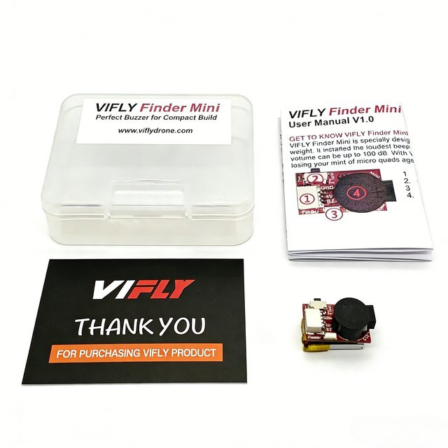 VIFLY Finder Mini 2,7g Micro FPV Drohnen-Buzzer mit 100dB - Bild 1