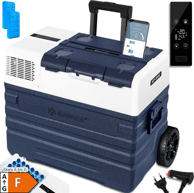 KESSER Kompressor Kühlbox und Gefrierbox mit APP-Steuerung in Blau für Auto, Lkw, Boot und Camping - Bild 1
