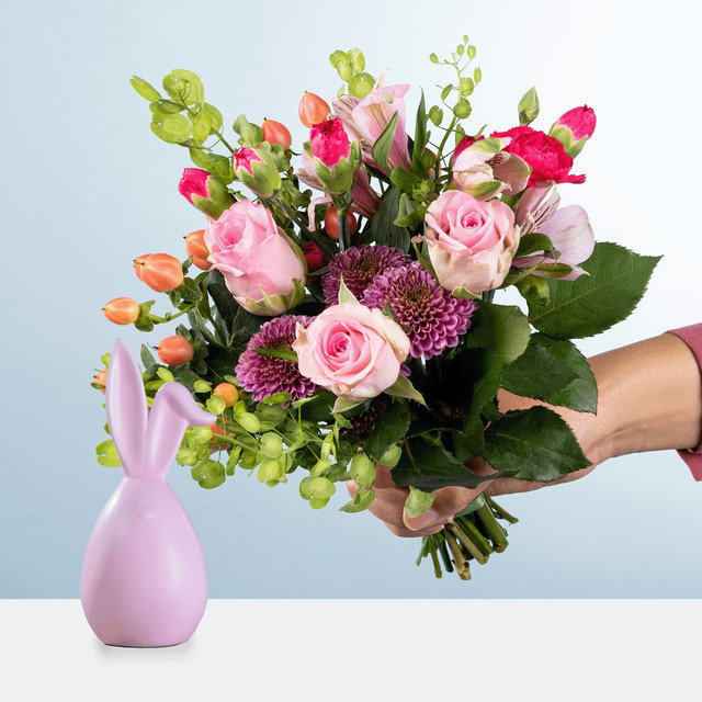 BLUME2000 Bouquet Keramik Rosa - Bild 1