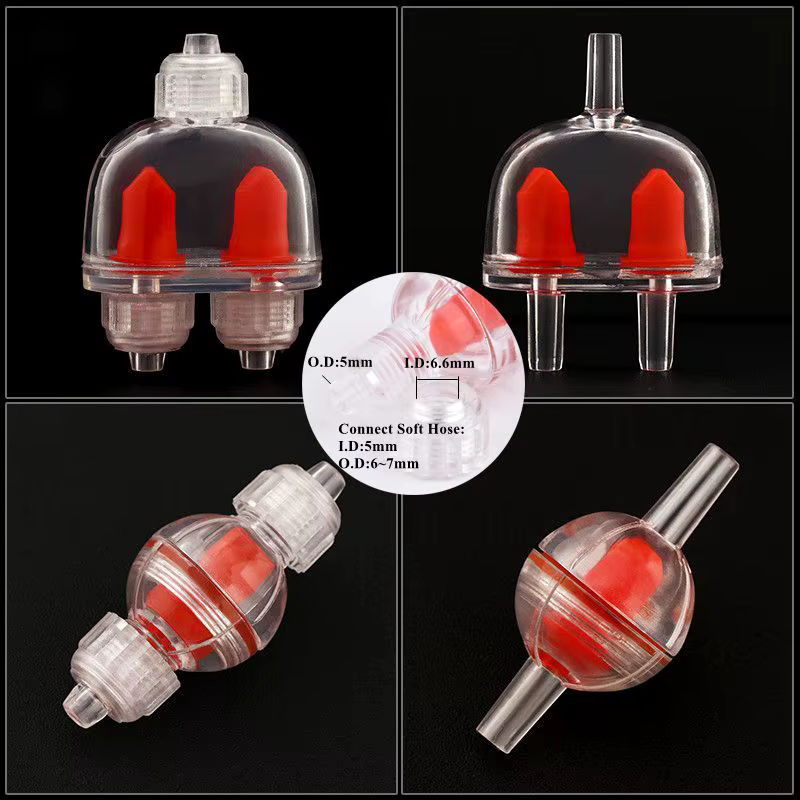 SgooHan Flaches Rückschlagventil Pagode für Aquarium und Luftpumpe, transparent, Durchmesser: 10 mm - Bild 3