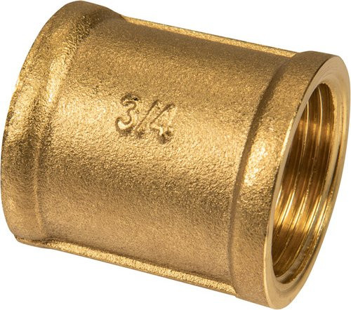 Cornat Muffe aus Messing mit Innengewinde 3/4 Zoll in Goldfarben - Bild 1
