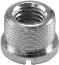 OMNITRONIC Adapterschraube mit Rändelung in Silber, 1 cm auf 1,5 cm - Bild 1