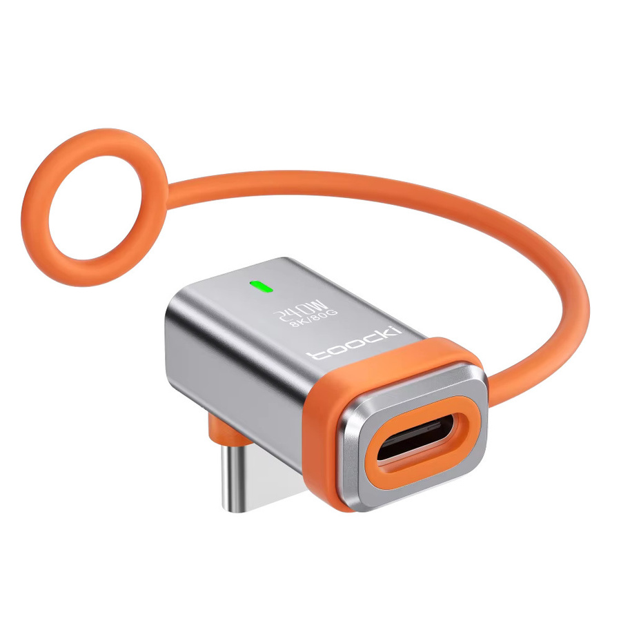 Toocki USB4.0 OTG-Adapter 240W mit 8K@60Hz und 80Gbps, 90-Grad-Typ-C-Konverter für MacBook, Laptop und Mobiltelefon - Bild 7