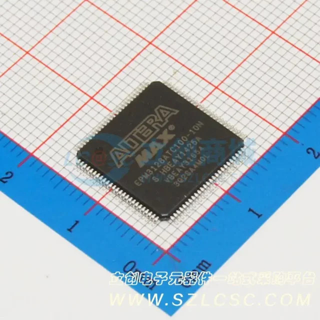 Chiptowin EPM3128ATC100-10N TQFP-100 in Schwarz, 5 Stück - Bild 1