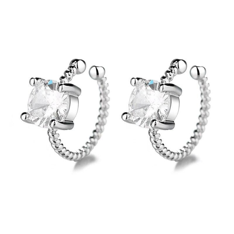 Ohr Manschette Clip Ohrringe, 925 Silber, Zirkonia, Damen - Bild 3