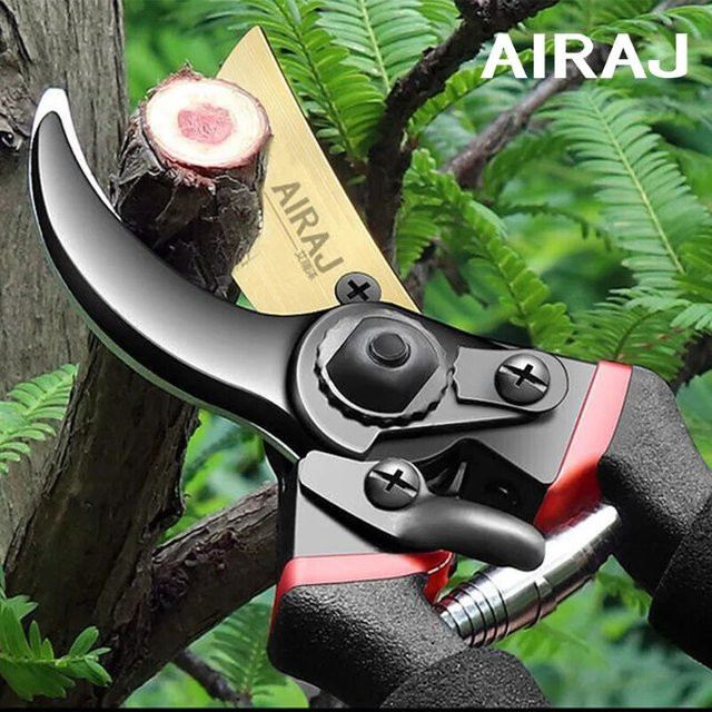 AIRAJ Multifunktionales Garten-Trimmwerkzeug in Schwarz, professionelle und langlebige manuelle Pflanzenschere - Bild 1