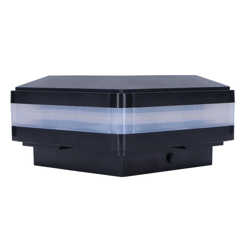 Solar LED Pfostenleuchte Schwarz mit Warmweißem Licht und Bewegungssensor IP65 Wasserdicht für Garten und Außenbereiche - Bild 4