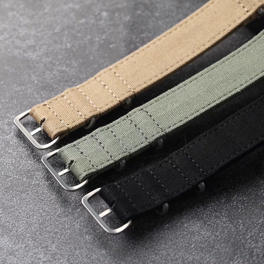 Raystray Uhrenarmband Textil/NATO, Schwarz, Herren - Bild 3