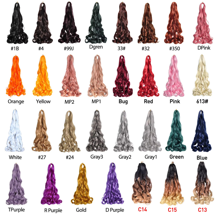 Budabuda Haarverlängerung, Spiral Locken, Synthetisch, 24 Zoll - Bild 2