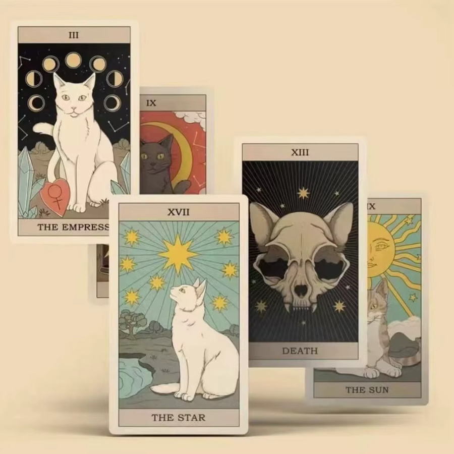 Cats Rule the Earth Tarot, 78-Kartendeck, Tiere - Bild 2