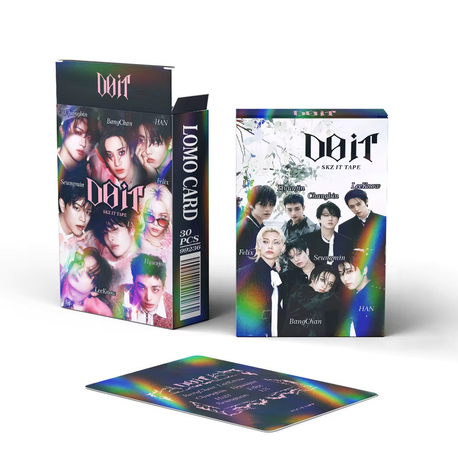 JYP Entertainment Stray Kids Laserkarten, 30-teiliges Set, bunt - Bild 4