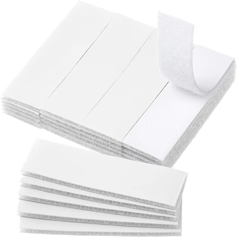 20 Paar selbstklebendes Klettband doppelseitig aus Nylon in Schwarz für Home Office und Haushalt - Bild 2