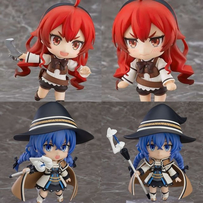 GSC Nendoroid Mushoku Tensei Roxy Migurdia und Eris Doppelpack Mehrfarbige PVC-Modellfiguren mit Wechselgesichtern Höhe: 10 cm - Bild 1