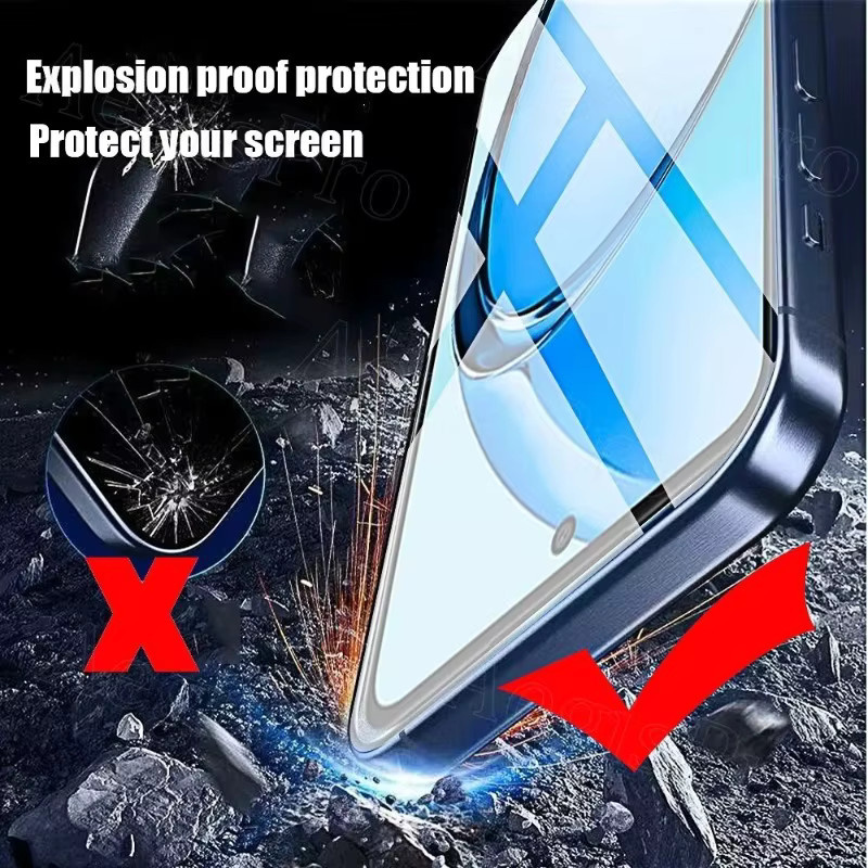 SnakeGlass 4er-Pack Schutzglas für Oppo Reno 11 und Reno 11 Pro, transparentes gehärtetes Displayschutzglas, kratzfest und bruchsicher - Bild 3