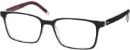 Tommy Hilfiger TH 1786 FJM Korrektionsbrille, Vollrand, Quadratisch, Kunststoff, Herren, blue black - Bild 1