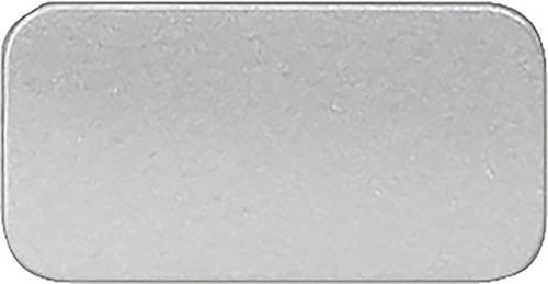 Siemens 3SB2901-2BE Bezeichnungsschild Set in Schwarz und Silber mit Kleber, 10 Stück - Bild 1