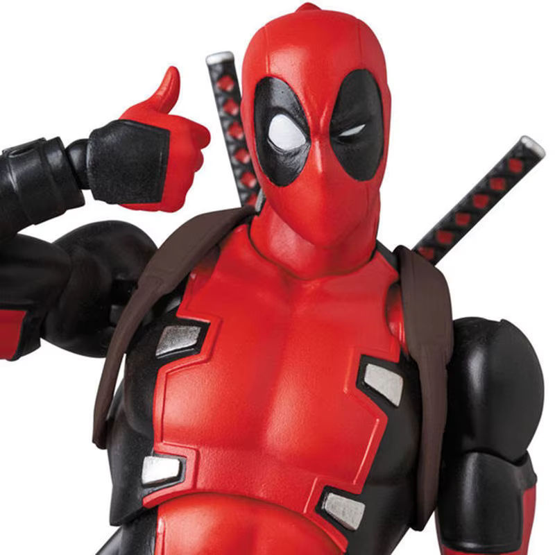 Mafex 082 Deadpool Actionfigur Comic Version in Rot, Höhe: 16 cm - Bild 2