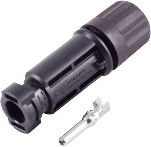 BKL Electronic PV4 Stecker 2.5-6mm², IP68, 1500V, Schwarz - Bild 1