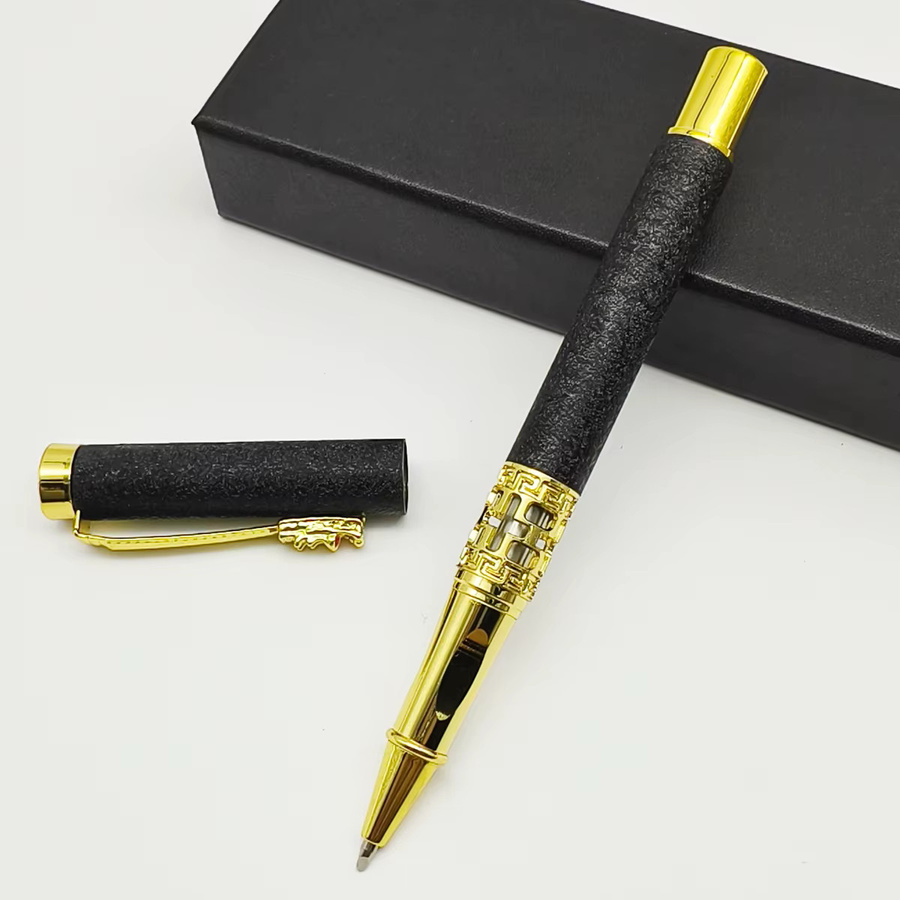 Personalisierter Drachen-Kugelschreiber aus Metall in Gold mit individuellem Namen, Logo und Text inklusive Geschenkbox - Bild 2
