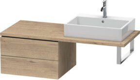 Duravit Unterschrank L-Cube in Ei Marmoriert mit 2 Schubladen, B: 62 cm, T: 54,7 cm, H: 40 cm - Bild 1