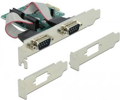 Delock 90007 PCI-Express Karte RS232 PCIe in Silber - Bild 1