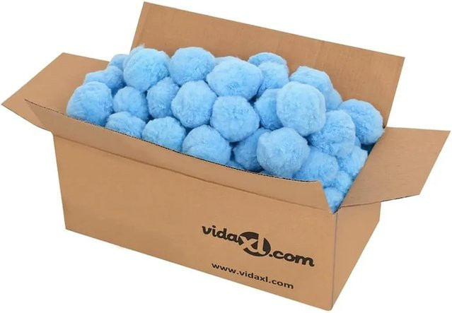 vidaXL Antibakterielle Pool-Filterbälle aus Polyethylen in Blau, 700 g - Bild 1