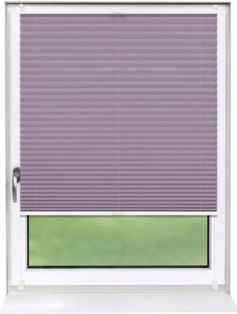 Deco-Raum Plissee Basic Klemmfix in Flieder, blickdicht, B: 50 cm, H: 150 cm - Bild 1