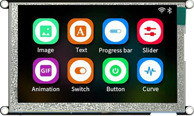 Guition ESP32-S3 LCD-Anzeigemodul mit 5 Zoll IPS Display, 800x480 hochauflösend, 8M PSRAM, 16M FLASH, WiFi und Bluetooth, Schwarz, ohne Touch - Bild 1