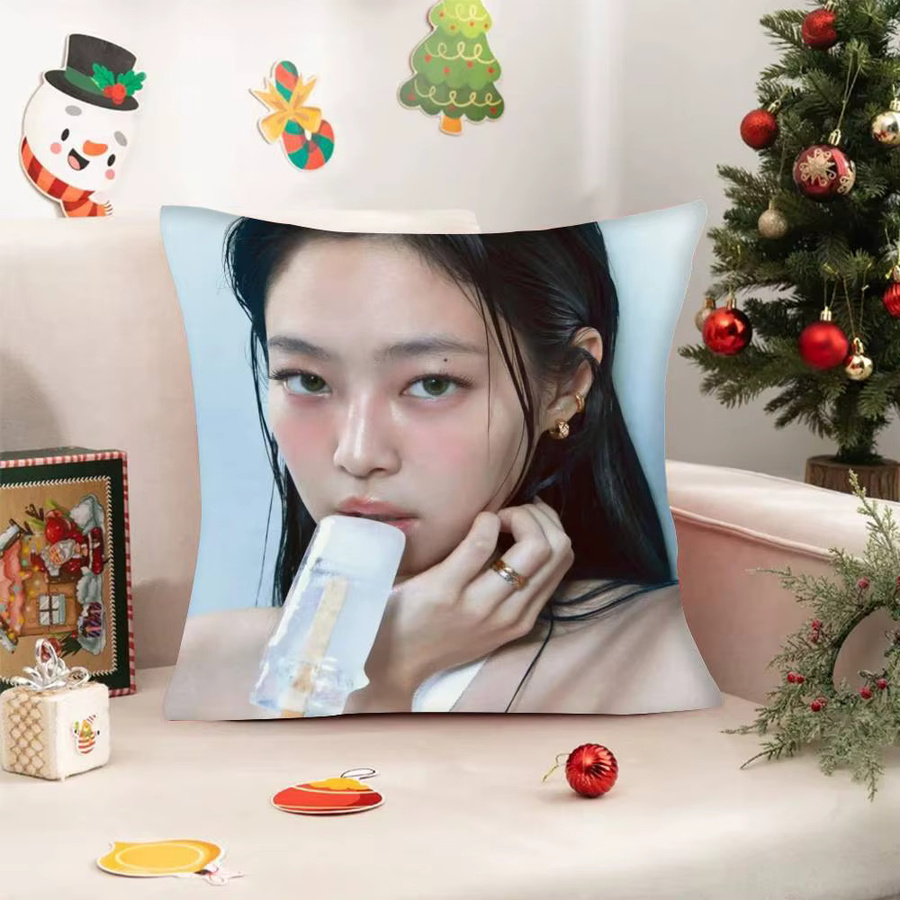 K-pop K-Kim Jennie Kissenbezug für Sofa und Schlafzimmer B/B: 40 x 40 cm - Bild 5
