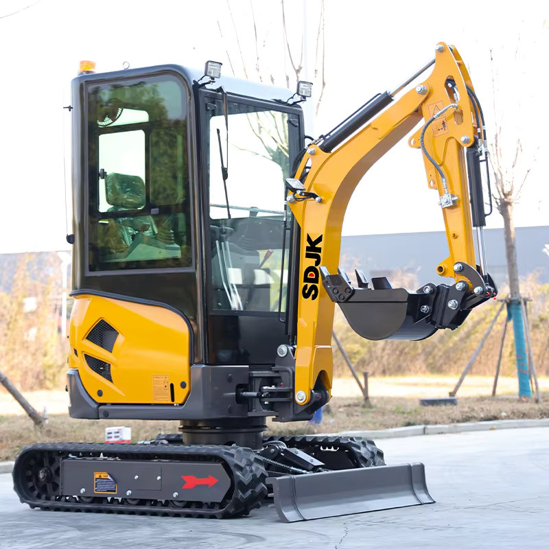 SDJK Multifunktionaler Hydraulischer Mini-Bagger 1,8 Tonnen in Gelb - Bild 2