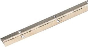 Pickhardt & Gerlach Klavierscharnier aus Edelstahl in Silber Matt, Breite: 32 mm, Länge: 600 mm - Bild 1