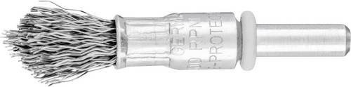 PFERD TOOLS spitze Pinselbürste PBUS 1010/6 ST ungezopft aus Stahl in Silber, Durchmesser: 10 mm, Schaft-Durchmesser: 6 mm, Draht-Durchmesser: 0,30 mm - Bild 1