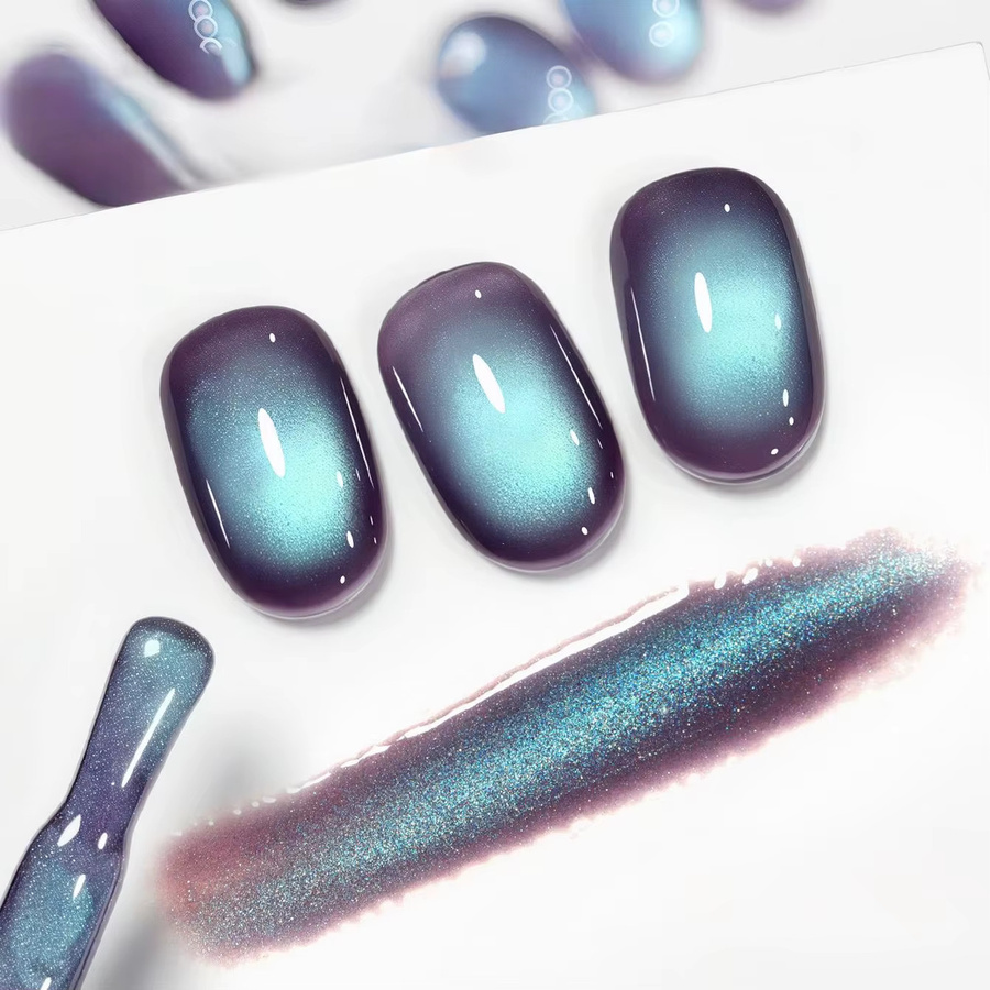 MISS MIANEL Gel-Nagellack, Lila Blau, Schimmernd, 10 ml - Bild 2