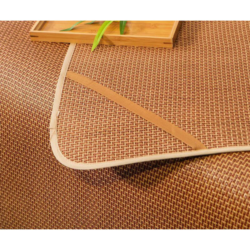 WASART Bambus Rattan Schlafmatte Set für Sommer, kühlend und atmungsaktiv, Braun, B/T/H: 80 x 190 cm - Bild 2
