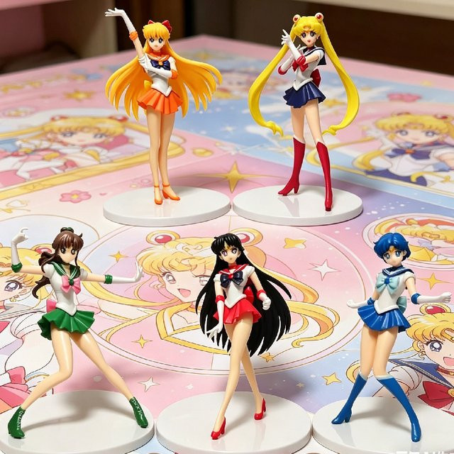 Bandai Sailor Moon Actionfigur, 5-teiliges Set, Kunststoff, Bunt / Mehrfarbig - Bild 1