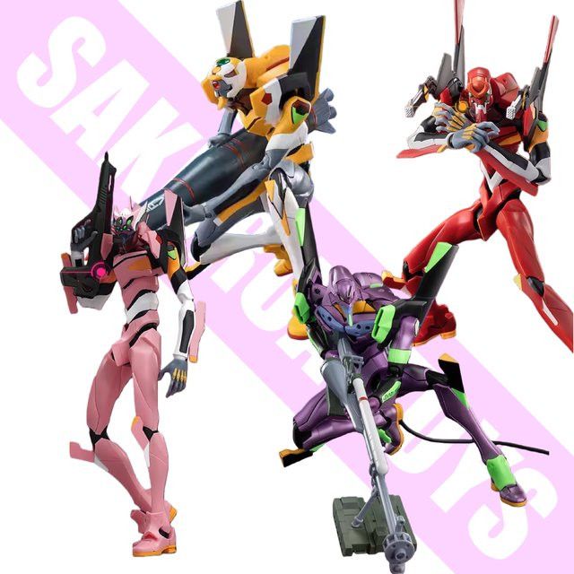 BLOKEES Legend Edition Neon Genesis Evangelion Actionfigur EVA Einheit 8 und Einheit 1 Modell Spielzeug Sammlerstück in Multicolor - Bild 1