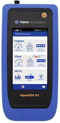 Trend Networks SignalTEK QT Pro 10G Netzwerkprüfgerät in Blau - Bild 1