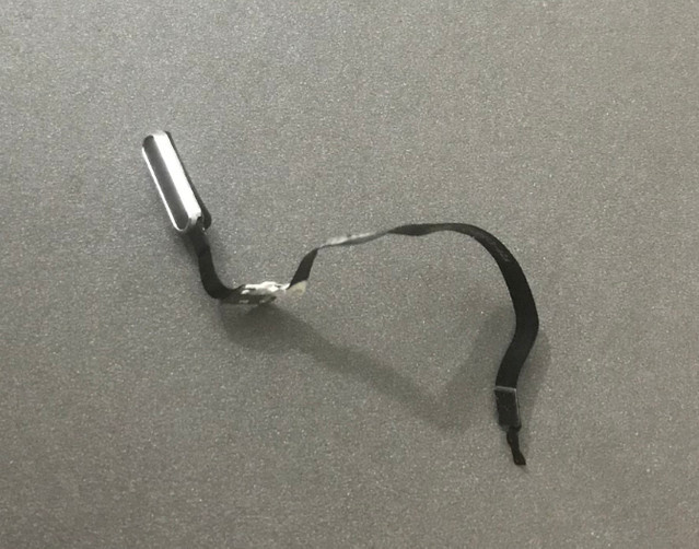 Fingerabdrucksensor Button Flexkabel für DOOGEE S119 in Schwarz - Bild 1