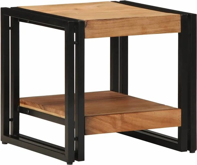 vidaXL Couchtisch aus Akazienmassivholz in Braun, quadratisch, B/T/H: 40 x 40 x 38 cm - Bild 1