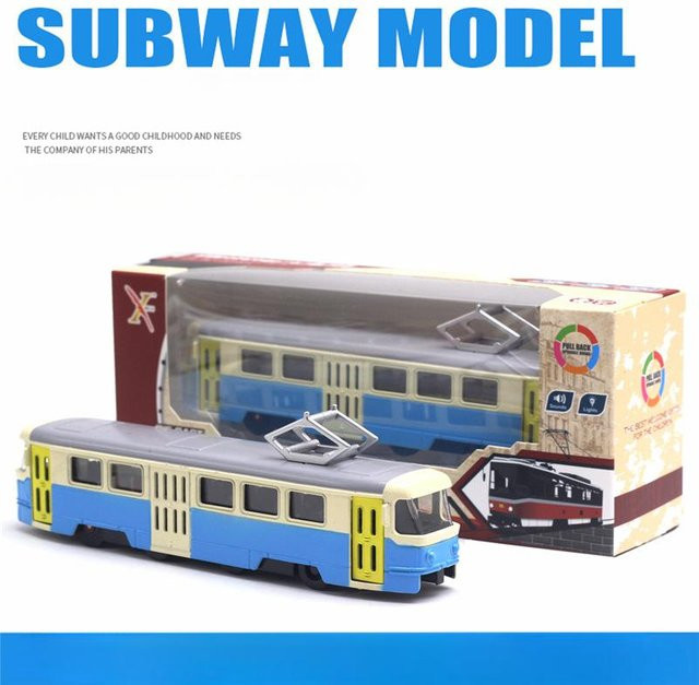 Linyi toy car Straßenbahn Modell, Metall, mit Ton und Licht, ab 14 Jahre - Bild 1