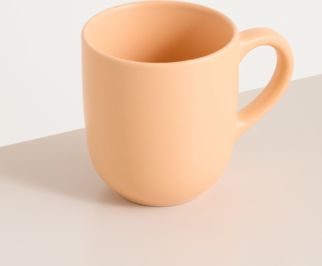 Steingut Becher von BLUME2000 in Orange - Bild 1
