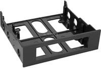 Delock Einbaurahmen für 3,5 bis 5,25 Zoll Festplatten auf 3,5 Zoll, Schwarz - Bild 2