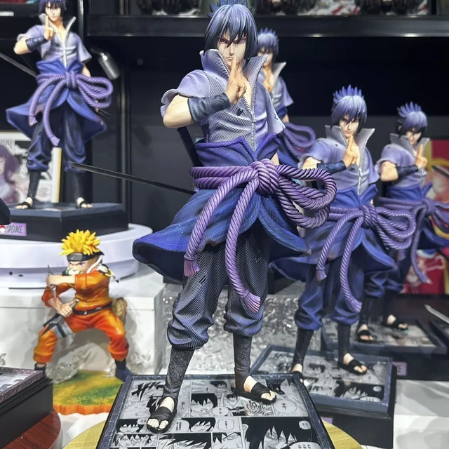 Bandai Naruto Sasuke Six Realms Uchihatobi Anime-Figur, beweglich, mit Beschwörungsfunktion, 33cm - Bild 1