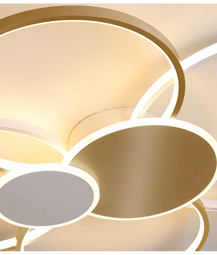 VETRULUS Moderne LED-Deckenleuchte aus Acryl in Weiß für Wohnzimmer und Esszimmer im nordischen Design - Bild 4