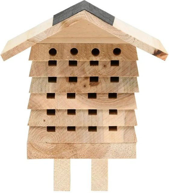 vidaXL Bienenhotel aus Massivholz Tanne B/T/H: 22 x 20 x 20 cm - Bild 1