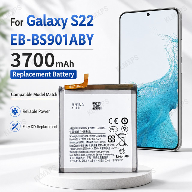 Samsung Galaxy S22 Ersatzakku EB-BS901ABY mit 3700mAh - Bild 1