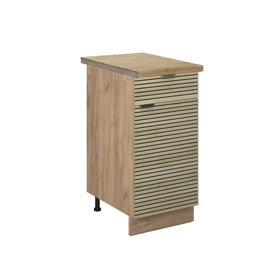 Vicco Küchenunterschrank Fame-Line Schubladenschrank in Eiche, Breite: 40 cm, Höhe: 82 cm, Tiefe: 60 cm - Bild 2