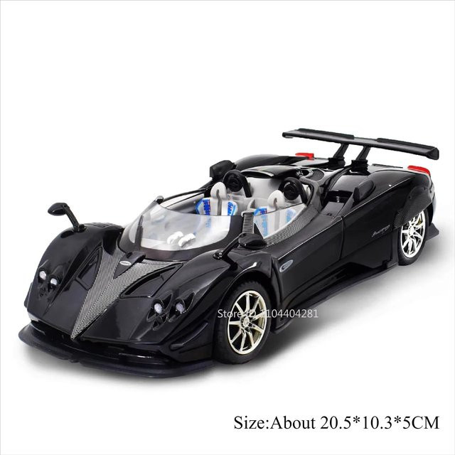 Linyi toy car Pagani Huayra Bc Zonta, Miniaturmodell, 1:24, mit Licht und Sound, ab 14 Jahren - Bild 1