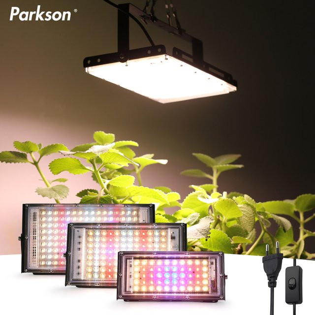 PARKSON LED Pflanzenwachstumslampe Vollspektrum mit EU-Stecker in Schwarz - Bild 1