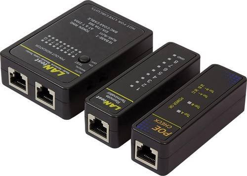LogiLink Kabeltester WZ0015P für Netzwerk und Telekommunikation in Schwarz - Bild 1